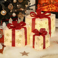 christmas lighted gift boxes, 3 pcs large outdoor, main product view