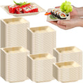 hoolerry 600 pcs square disposable wood bowls party, main product view