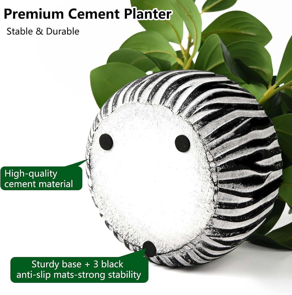 florisso Fake Plants Artificial Plants Indoor, Faux Potted Plants Indoor Arti...