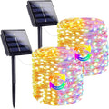 solar fairy lights, 2 pack total 400led 144ft, main product view