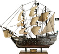sailingstory wooden pirate ship model black pearl beige, main product view