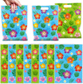 Aposwow Hawaiian Luau Party Favor Bags - 50 Pcs Hibiscus Flower Goodie Candy Gifts Bags Tropical Plastic Treat Favor Supplies Summer Moana Decorations For Hawaiian Luau Party