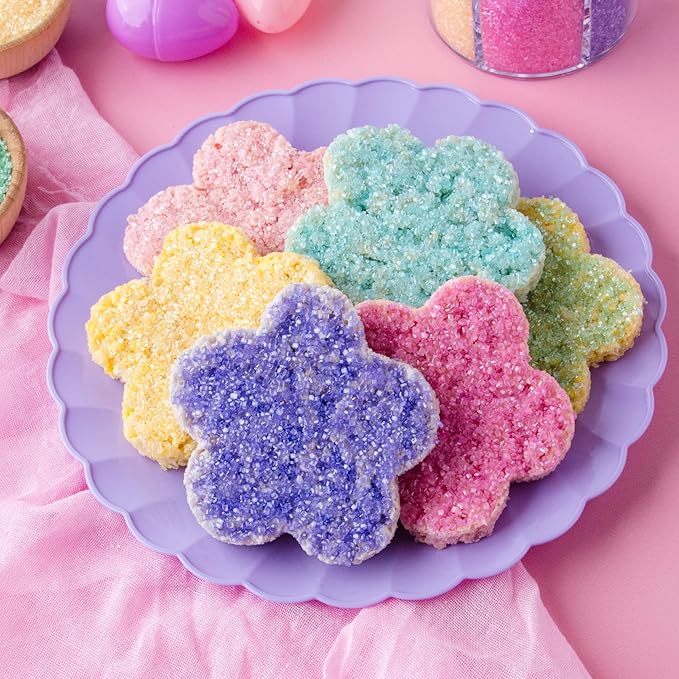 Sweets Indeed Sprinkles 6 Cell Edible Sprinkle Mix Jimmies Perfect for Cake Decorations Baking Ice Cream Cookies Cupcake Topper (Pastel)