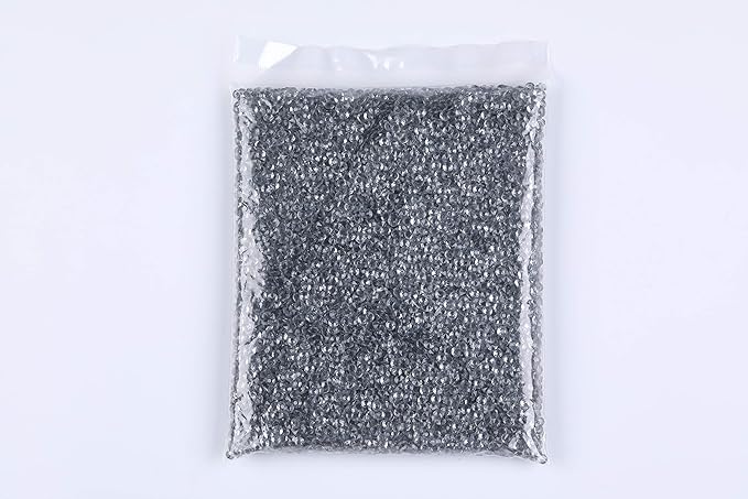 10000 pcs/Pack Wedding Table Scatter Confetti Crystals Acrylic Diamonds Vase Fillers 4.5 mm Rhinestones for Wedding, Bridal Shower, Vase Beads Decorations (Light Gray)