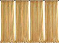 Gold Sequin Backdrop Drapes 4 Panels 2FTx8FT Glitter Backdrop Curtains for Wedding Party Stage Decorations
