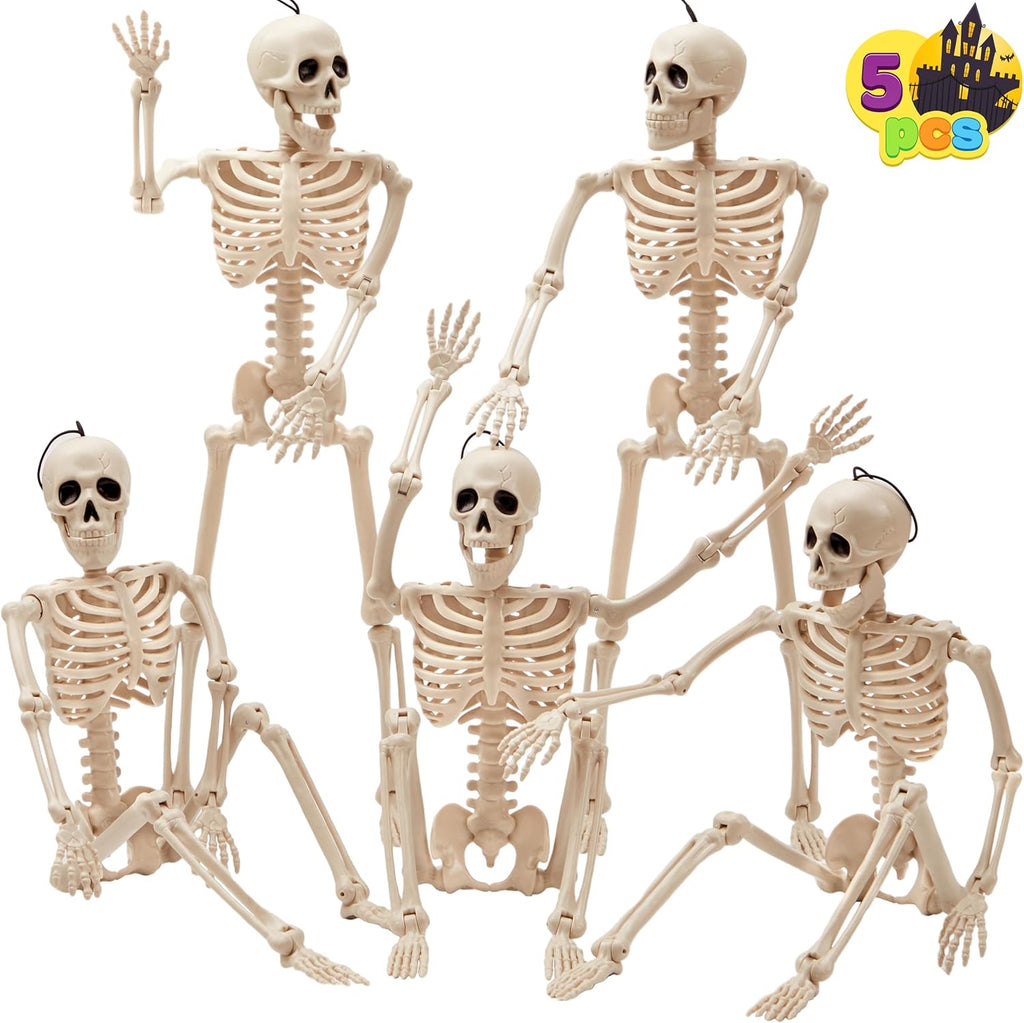 joyin 5 pcs posable halloween skeleton decor 16 shown in use