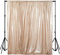 ShinyBeauty PHOTOBOOTH Backdrop Best Choice 4FTx7FT Champagne Sequin Fabric, Copper Sequin Curtains, Wedding Photography Backdrop (Buy it Now)