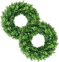 26'' large artificial boxwood wreath for front door, main product view