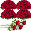 red fake roses artificial flowers bulk fake flowers, main product view