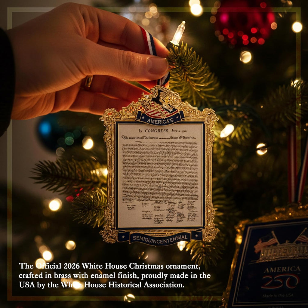 Official Commemorative Ornament of America’s 250th Anniversary | 2026 White House Christmas Collection