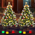 mini christmas tree solar lights, outdoor decorations, 2, main product view