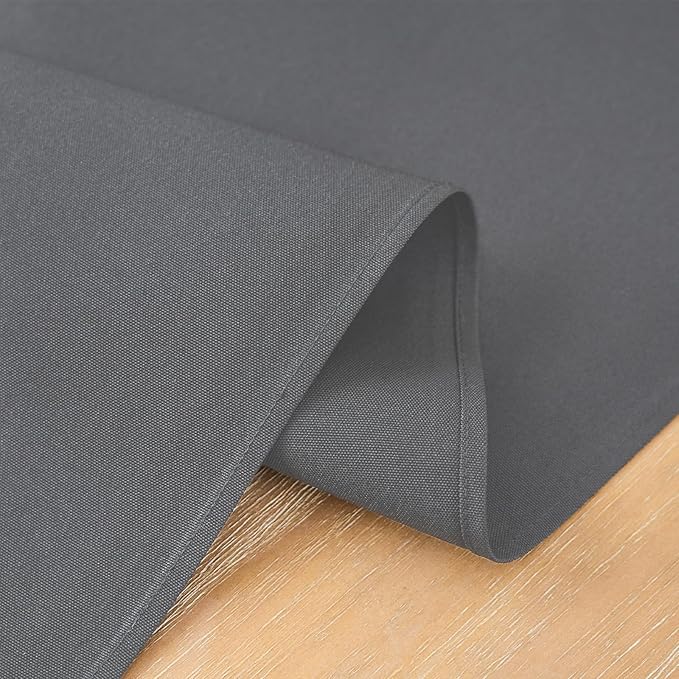 2 Pack Grey Small Short Table Runner 12 x 48 Inch Solid Color Runners Coffee Table Dresser for Daily Party Home Decoration