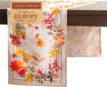 Maison d' Hermine Table Runner 100% Cotton Double Layer Table Runners 108 inches Long for Thanksgiving Christmas Decorations Home Kitchen Dining Party Wedding (Amarante, 14.5" x 108")