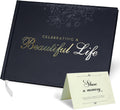 Funeral Guest Book for Memorial Service | Celebration of Life Sign-In Book to Honor and Remember Loved Ones – Elegant Memory Keepsake for Guests to Share Condolences