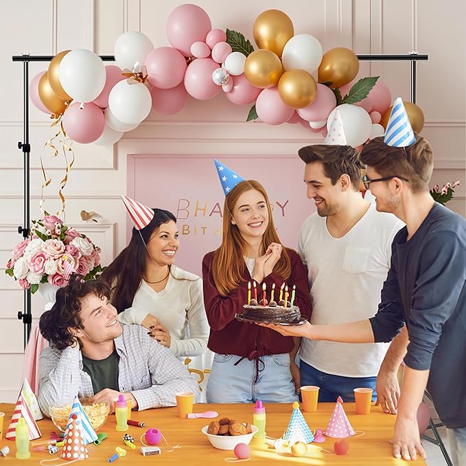 Photo Backdrop Stand 9ft x 10ft Photograhy Adjustable Background Stands Support Kit with Carry Bag for Photo Studio, Photoshoot, Parties, Photographic Equipments