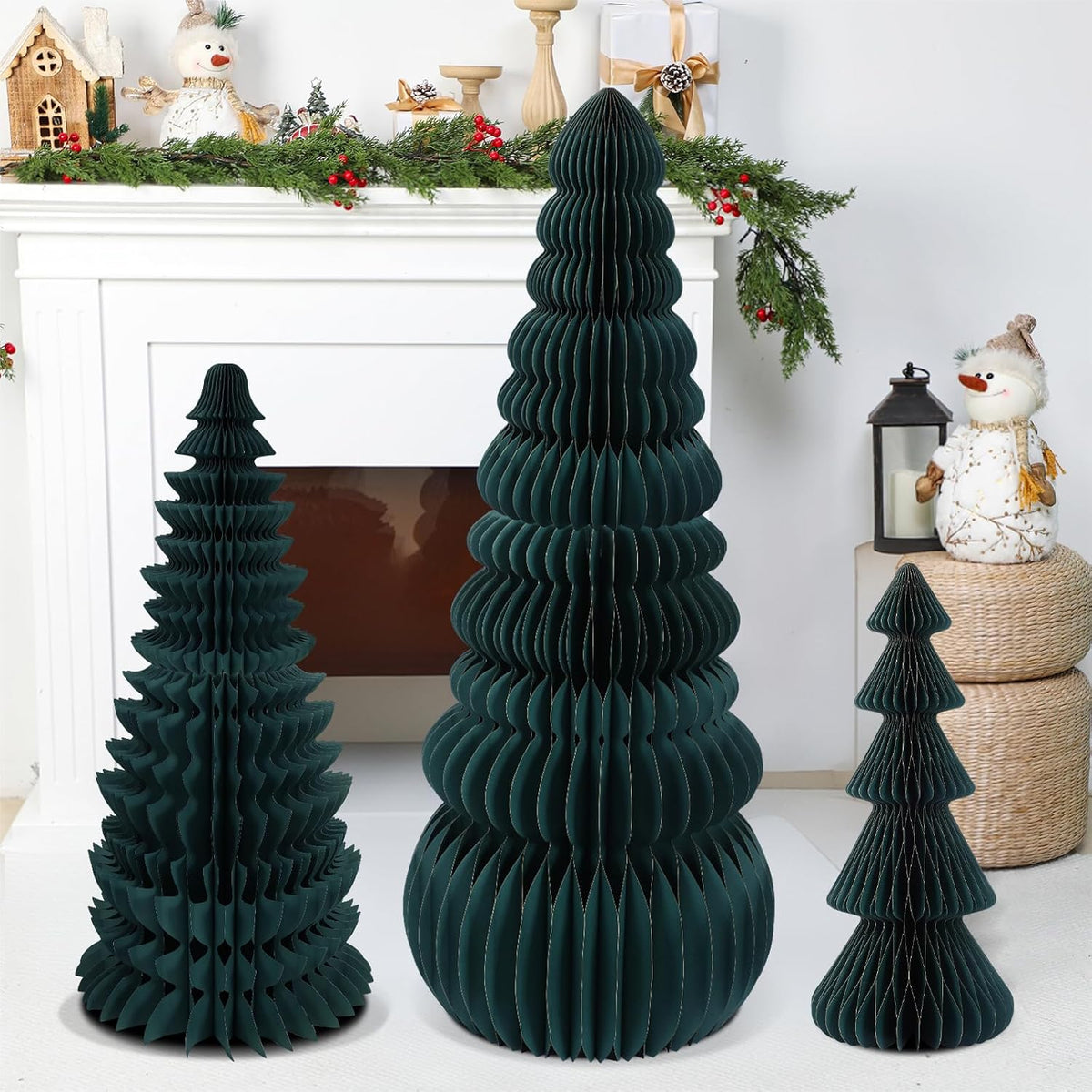 large honeycomb christmas tree,classic,green, package contents