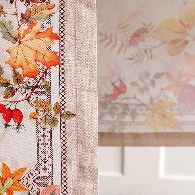 Maison d' Hermine Table Runner 100% Cotton Single Layer Table Runners 72 inches Long for Thanksgiving Christmas Decorations Home Kitchen Dining Party Wedding (Amarante, 14.5" x 72")