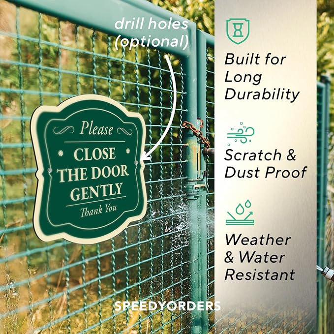 Custom Decorative Outdoor Metal Sign - Personalized Aluminum Driveway Sign, Waterproof, Made in USA - Design 3 Forest Green 12x12 In