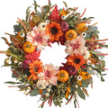 24 inch fall wreaths for front door artificial, main product view