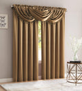 bridget 5 piece crushed satin curtain set with, main product view