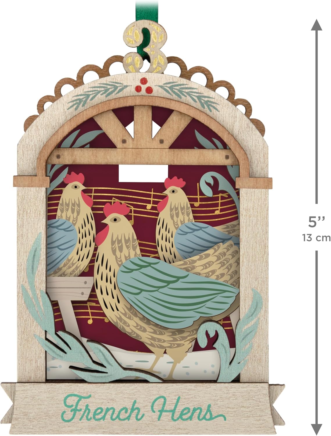 Hallmark Keepsake Christmas Ornament 2026, Twelve Days of Christmas French Hens, Papercraft, Gifts for Christmas Lovers