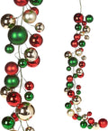 raz imports red green and gold ball christmas, main product view