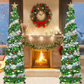 hmasyo 6 ft pop up tinsel christmas tree, main product view