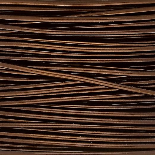 The Beadsmith Wire Elements Craft Wire – Tarnish Resistant, Soft Temper, Round, Smoke Quartz Color – 1mm, 18 Gauge, 7 Yard Spool – Jewelry Making, Wire Wrapping, Floral, & Other DIY Crafts