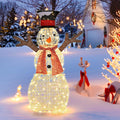 tangkula christmas lighted snowman, 3d sowman yard xmas, main product view