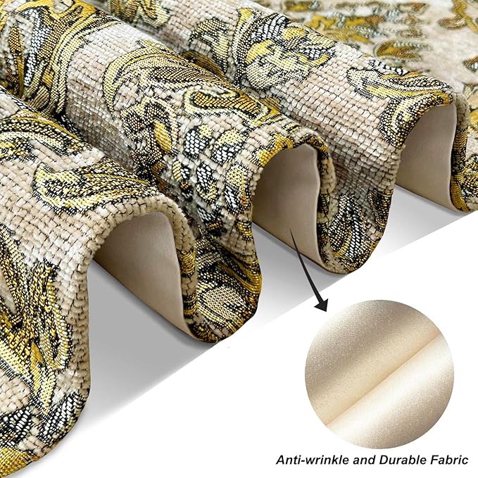 Vintage Table Runners 72 inches Long for Dining Room Dresser Wedding Christmas Party Decor - Beige