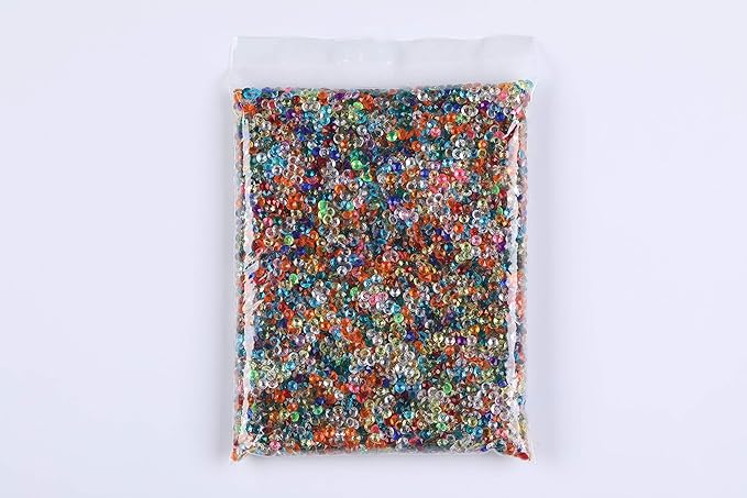 10000 pcs/Pack Wedding Table Scatter Confetti Crystals Acrylic Diamonds Vase Fillers 4.5 mm Rhinestones for Wedding, Bridal Shower, Vase Beads Decorations (Multi-Colored)