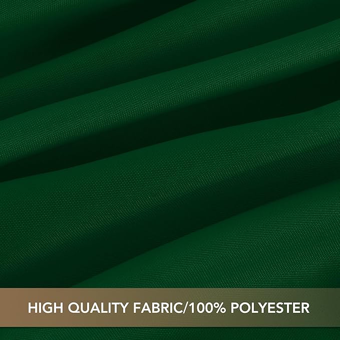 sancua Square Tablecloths 85x85 Inch Hunter Green, 2 Pack - Fabric Table Cloth for Square or Round Tables, Washable Polyester Table Cover for Christmas Dinner, Holiday Party, Display Tables