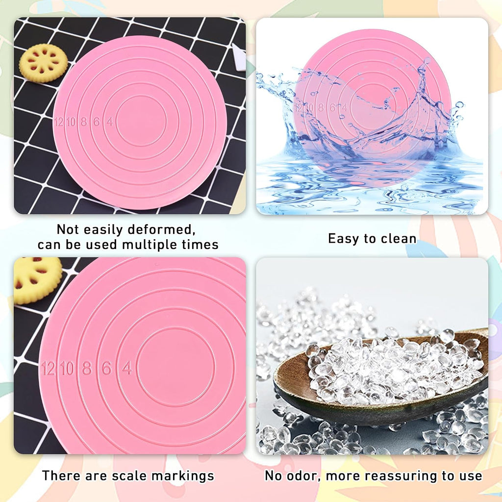 67 PCS Cookie Decorating Kit Supplies Including Turntable Brushes Scribe Needle Bags for Cookie Cupcake Cake Decoration