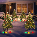 mini christmas tree solar lights, outdoor decorations, 4, main product view