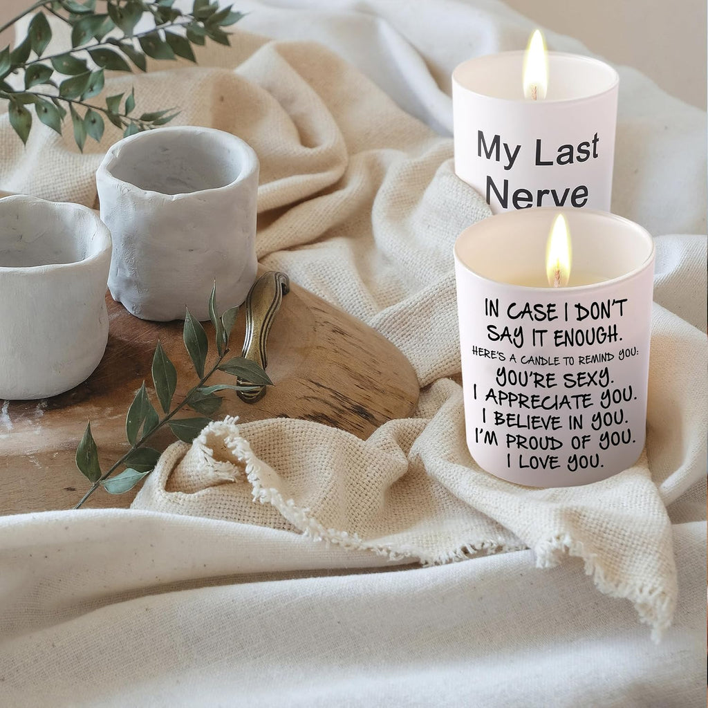 BFJLIFE Candles Gifts for Girlfriend Wife Her Funny Novelty Unique Valentines Mothers Day Anniversary Christmas Birthday Gifts for Girlfriend Wife Women Stocking Stuffers Lavender Scented Soy Candle