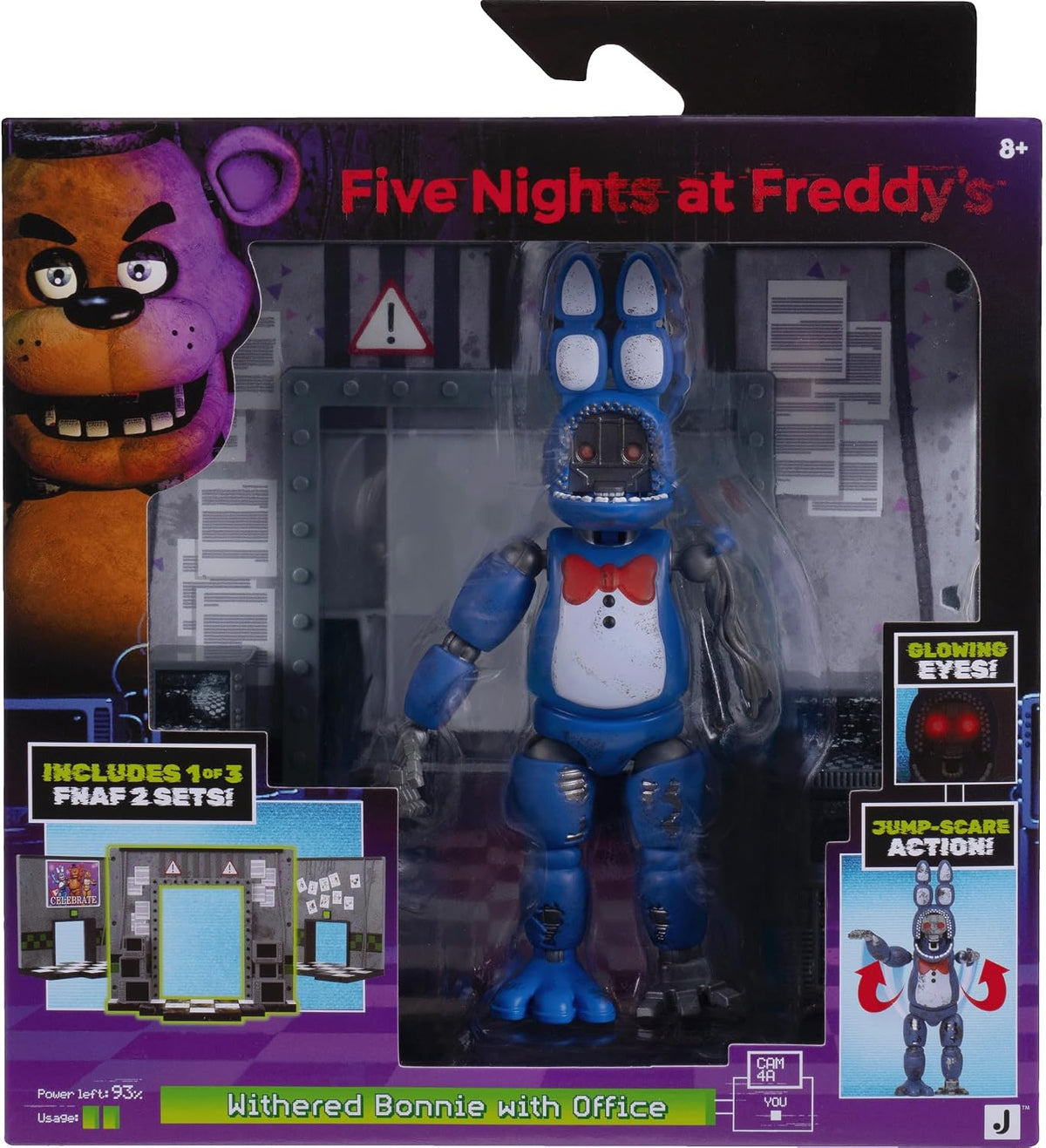Jazwares Five Nights at Freddy’s Withered Bonnie Office Set - 5-Inch Articula...