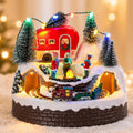 mumtop animated christmas village camper with moving train, main product view