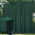 30 ft x 10 ft Wrinkle Free Hunter Green Backdrop Curtain for Parties, Polyester Dark Green Photo Backdrop Drapes 6 Panels 5x10ft for Baby Shower Wedding Birthday Party Photography Curtains