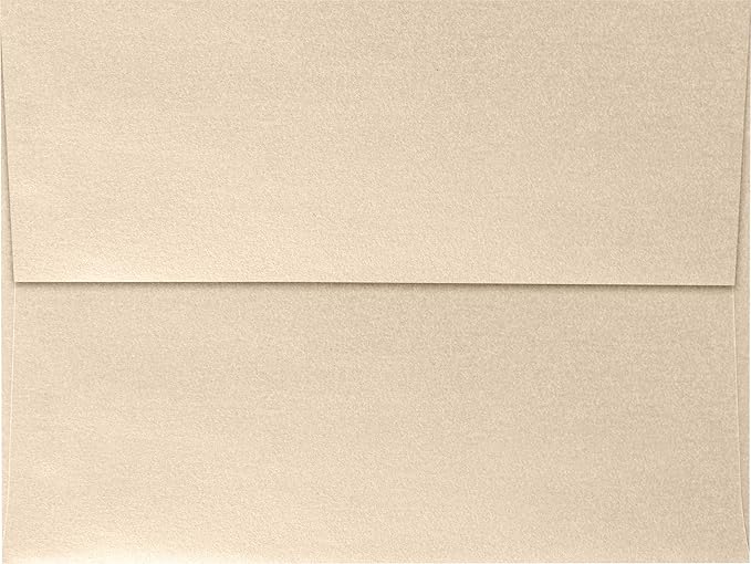 LUXPaper A7 Invitation Envelopes | Peel & Press | 5 1/4" x 7 1/4" | Taupe Metallic | 80lb. Text | 250 Qty