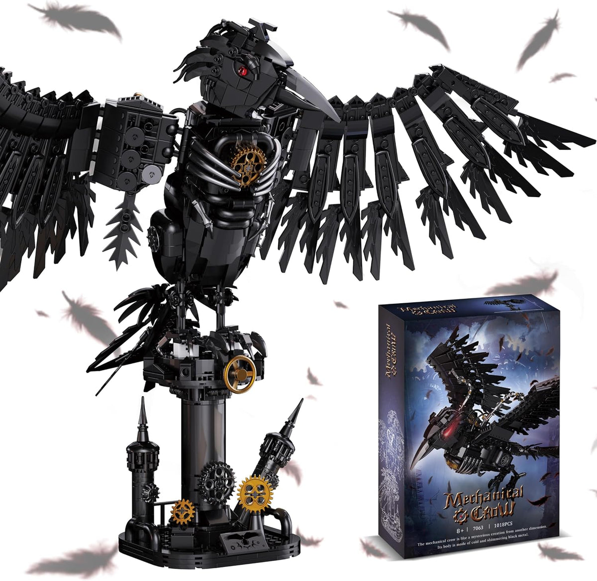habow mechanical raven building set (1018 pcs), main product view