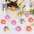 Impress Life Flower Lights 10FT 30LEDs, Floral String Lights with Remote & Timer, Battery Operated & USB Powered Fairy String Lights for Indoor Outdoor Garden Decor Bedroom Wedding Party Decoration