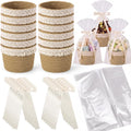 thenshop 12 pcs small woven basket empty with, main product view