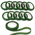 NESCCI Flower Tape,Floral Tape for Bouquets,12 Rolls of 1/2 "Wide Dark Green Flower Tape,Used for Wrapping Bouquet Stems and Flower Crafts,Wedding Bouquet (Dark Green, Size 264 Yards)