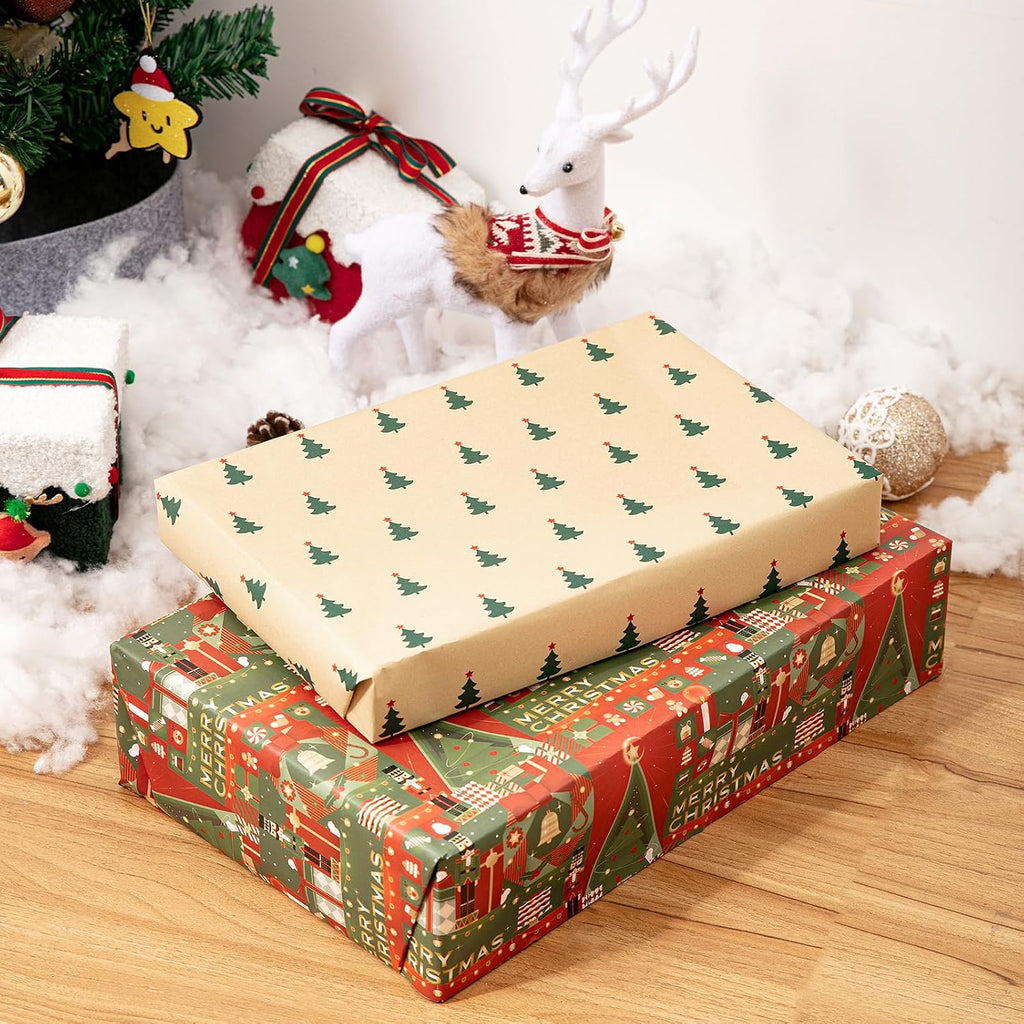 Mefleet 12 Pack Gift Boxes with Lids Assorted Sizes - 6 Large 17" (4" Deep) & 6 Medium 14" (2" Deep) White Shirt Clothes Robe Sweater Box for Wrapping Christmas Presents, Holidays Gift