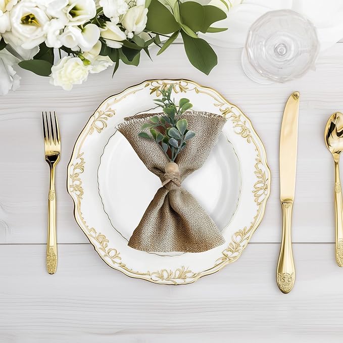 MAOANME Napkin Rings Set of 50, Rustic Eucalyptus Napkin Holder Rings with Wood Bead, Farmhouse Green Leaf Napkin Ring Bulk, Boho Napkin Ring for Wedding, Table Decor