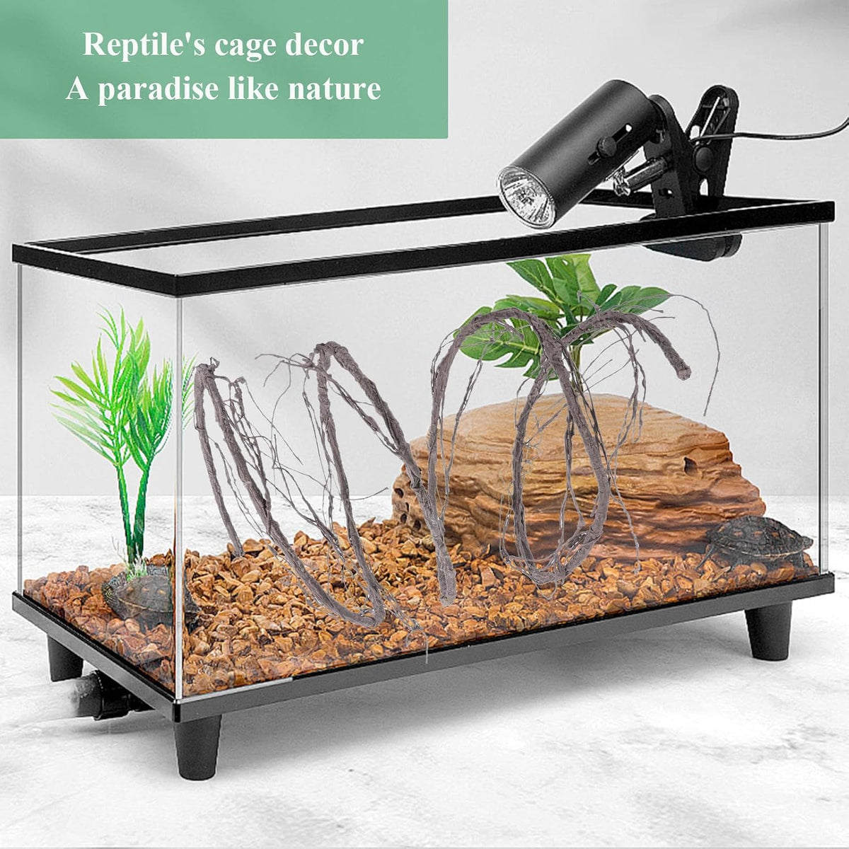 118"brown s bendable grapevines garland faux tree branch shown in use