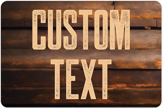 Custom Sign, Custom Street Sign, 11 Font Colors, 13 Font Styles, 4 Hole Options, 22 Sizes, 12x18 Inches, Rust Free DiBound, Fade Resistant, Made in USA by My Sign Center (Vintage Wood)