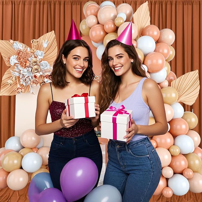 10ft x 10ft Dark Brown Backdrop Curtains for Parties, Fabric Satin Background Curtain with Rod Pockets for Weddings, Birthday, Baby Shower, Photography, Graduation Party Backdrop Drapes, 2 Panels