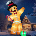 ourwarm 12ft christmas inflatables, giant gingerbread christmas decorations, main product view