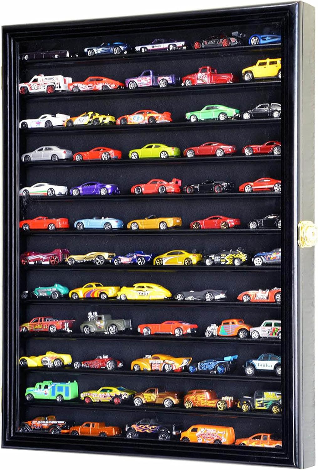 1/64 diecast / matchbox model car display case shown in use